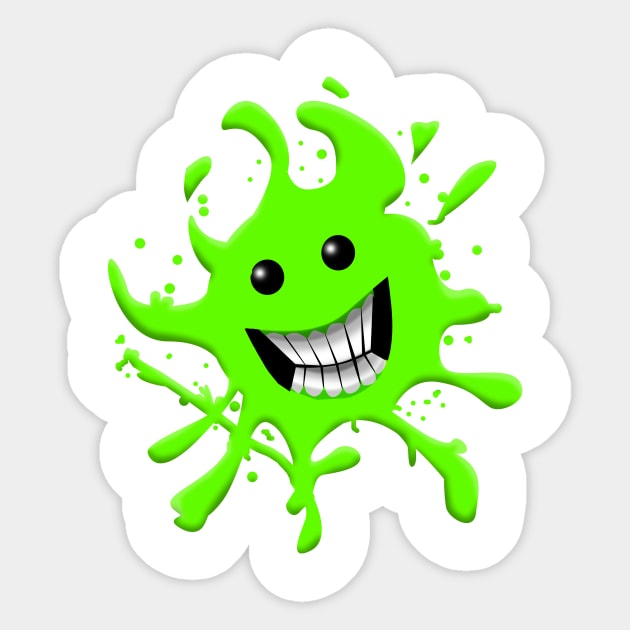 Slimy Smile Sticker by Wickedcartoons